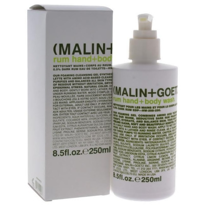 Malin Plus Goetz U-BB-2970 8.5 oz Rum Hand & Body Wash for Unisex 