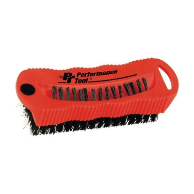 Performance Tool 9792045 Red Nail & Hand Brush - Pack of 9 