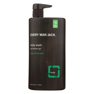 Every Man Jack 2288496 33.8 fl oz Eucalyptus Mint Body Wash 