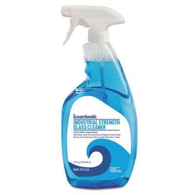 Boardwalk 47112AEA 32 oz Industrial Strength Glass Cleaner Trigger Bottle with Ammonia 