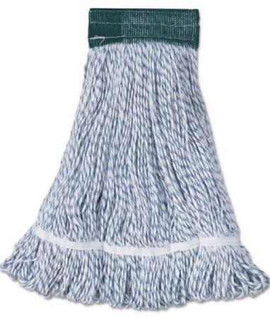 Boardwalk BWK552 Floor-Finish MOP Wide Head - White & Blue, Medium - 12 per Case 