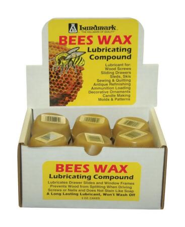 Lundmark Wax 9105W54 2 oz Beeswax Cakes- pack of 27 