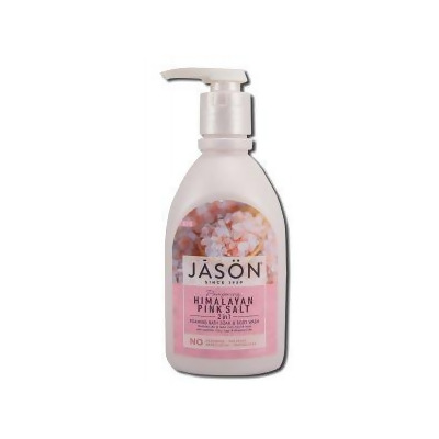 Jason 235494 30 oz Himalayan Pink Salt 2-In-1 Foaming Bath Soak & Body Wash 