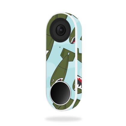 MightySkins NEHEL-Bombs Away Skin for Nest Hello Video Doorbell - Bombs Away