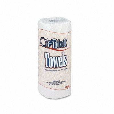 Windsoft 1220RL Paper Towel Roll 8-7/8 x 11 White 100/roll 