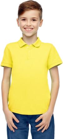Toddlers Short Sleeve Polo Shirts, Yellow - Case of 36 - Size 2T-4T