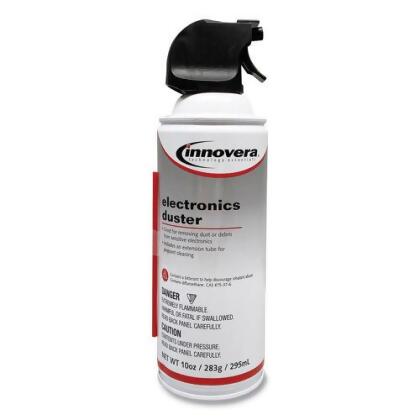 Innovera IVR10010 10 oz Compressed Air Duster Cleaner - White 