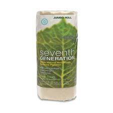 Seventh Generation SEV13720 Jumbo Paper Towels- Lint-free- 2-Ply- 120 SH-RL- Brown 
