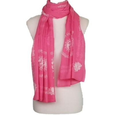 OMSutra OMS4040GMS-Pink-BagNatural Gayatri Mantra Bag - Pink & Natural 