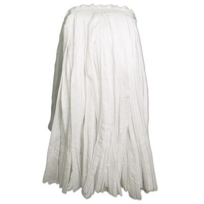 Boardwalk UNS BW1020 20 oz Cut-End Wet Mop Head with Rayon & Polyester, Non-Woven - White 