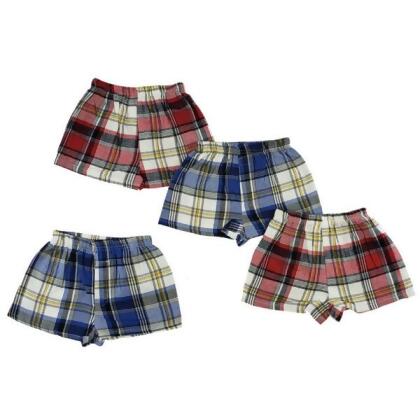 Bambini 227T-227T-3T Toddler Boxer Shorts Set, Blue & Red - 3T - Pack of 4