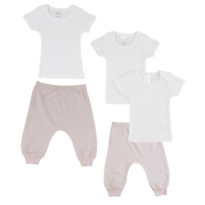 Bambini CS-0508M Infant T-shirts & Joggers, Pink & Pink - Medium 