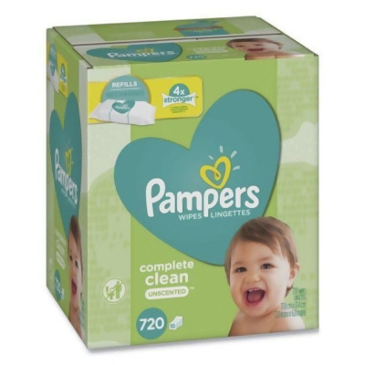 Procter & Gamble PGC75524 Unscented Complete Clean Baby Wipes, 72 Count 