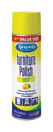Sprayway 16 oz Lemon Scent Furniture Polish Spray - Pack of 6 