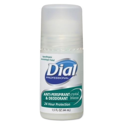 Dial Professional DIA07686 1.5 oz Crystal Breeze Anti-Perspirant Deodorant Roll on - Case of 48 