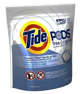Tide 89885 16 Count Free & Gentle HE Laundry Pod 