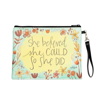 Shannon Road Gifts 223931 10 x 8 in. She Believed She Could Cosmetic Bag 