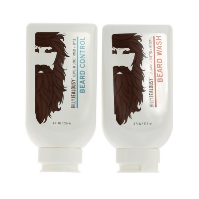 Billy Jealousy 27076803 Shave Beard Wash & Beard Control Duo Set for Men 