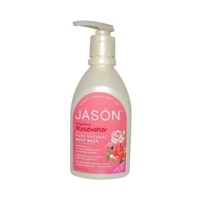 Jason Natural Products 0224824 Body Wash Pure Natural Invigorating Rosewater- 30 fl oz 