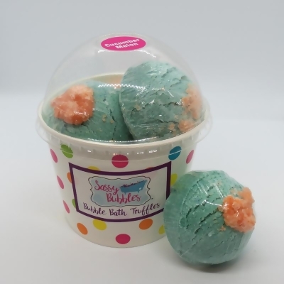 Sassy Bubbles CucMel5Pack Bubble Bath Truffles - Cucumber & Melon - Pack of 5 