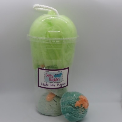 Sassy Bubbles CucMelShake Bubble Bath Truffle Shake - Cucumber & Melon 