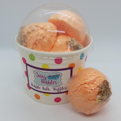 Sassy Bubbles MangoMan5Pack Bubble Bath Truffles - Mango Mandarin - Pack of 5 