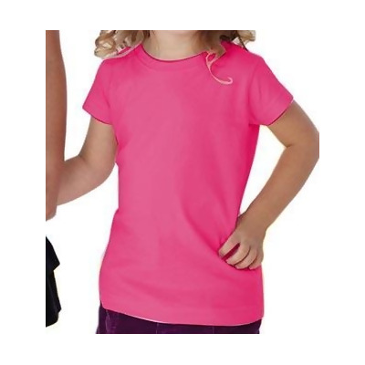 Rabbit Skins 3316 Toddler Girls Fine Jersey T-Shirt- Hot Pink - 3T 