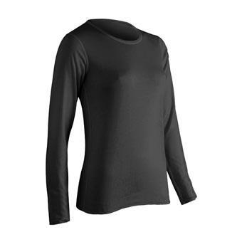 Performance Womens Long Sleeve Top- Black - Small