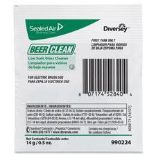 Diversey Care DVO990224 Beer Clean Low Suds Glass Cleaner- 100 Per Carton 