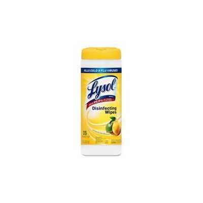 Reckitt Benckiser RAC81145CT Lysol Lemon & Lime Disinfect Wipes- 12 Per Carton 