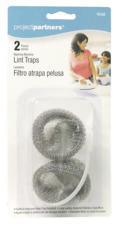 Project Partners 70102 Washing Machine Lint Traps - Pack of 2 