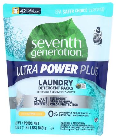 Seventh Generation KHLV00370805 Ultra Powder Plus Detergent - 42 Count