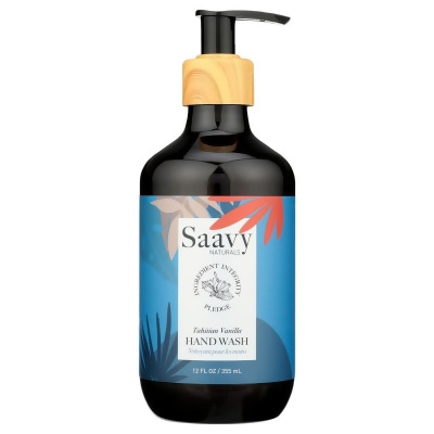 Saavy Naturals KHLV00394350 12 oz Vanilla Tahitian Hand Wash 