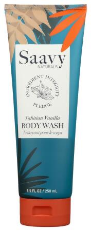 Saavy Naturals KHLV00393870 8.5 oz Tahitian Vanilla Wash Body