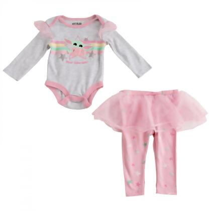Star Wars 850092-24months Star Wars Grogu Infant Bodysuit & Skeggings Set - 24 Months - 2 Piece