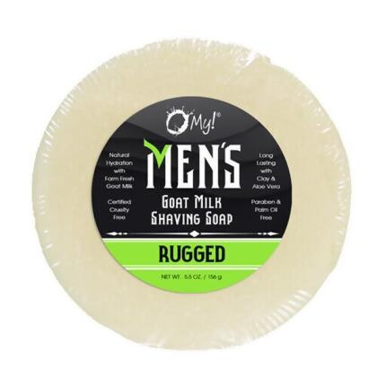 O My 708253 5.5 oz Rugged Shave Soap Puck
