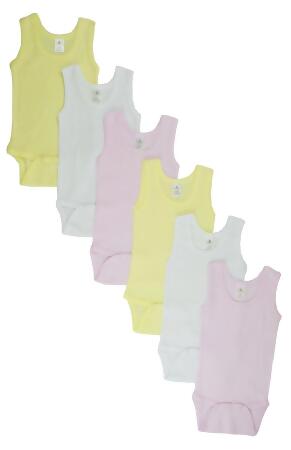 Bambini CS-108NB-108NB Girls Tank Top, Assorted - Newborn