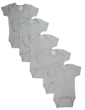 Bambini LS-0178 Bodysuit, Gray - Large - Pack of 3