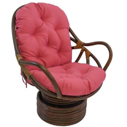 International Caravan 3310-TW-BB Swivel Rocker with Twill Cushion, Bery Berry