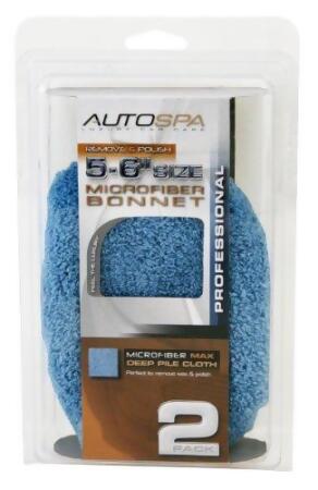 Carrand 40406AS 5-6 in. Microfiber Polishing Bonnet, Pack of 2 