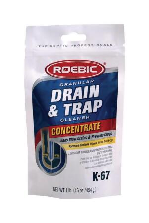 Roebic Laboratories 4495693 16 oz Crystals Drain & Trap Cleaner - Pack of 12 