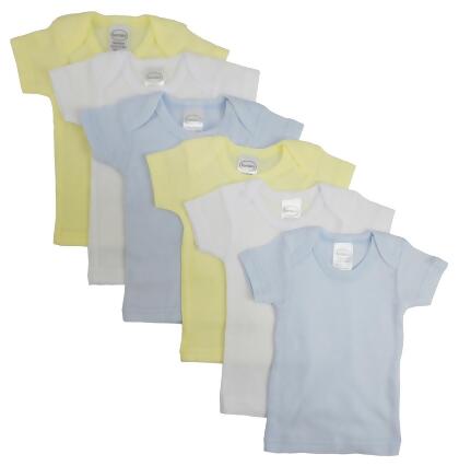 CS-056L-056L Boys Pastel Variety Short Sleeve Lap T-shirts, Assorted - Large