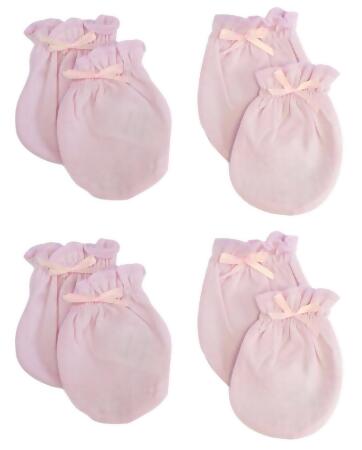 Bambini 116Pack.P Infant Mittens, Pink - Newborn