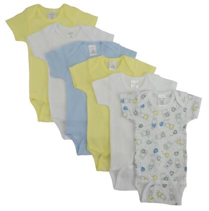 CS-002L-004L Pastel Boys Short Sleeve with Printed, Assorted - Large