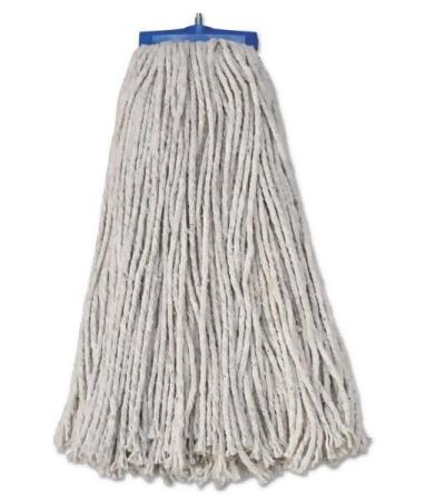 Boardwalk BWK720C 20 oz Economical Lie-Flat MOP Head - White, Cotton Fiber - 12 per Case 