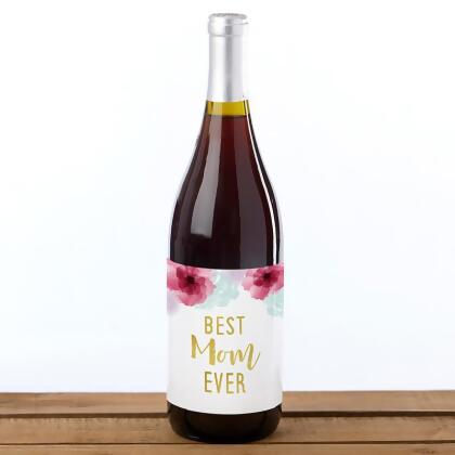 Kate Aspen 32220NA Mothers Day Wine Bottle Label, Set of 6 