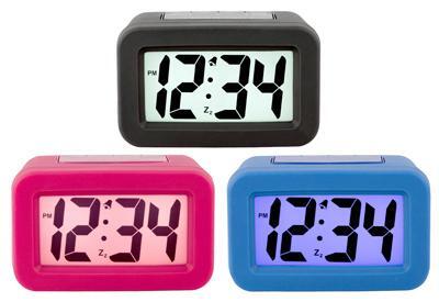 LA Crosse Technology 244295 Silicon Skin Digital Alarm Clock, Assorted Color 