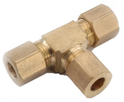 710064-10 .63 in. Compression Tee, Tube All Ends