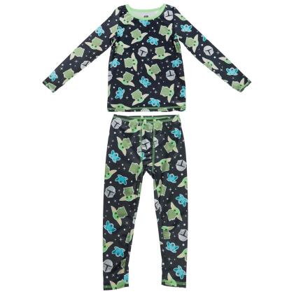 Star Wars 823183-toddler2t The Mandalorian the Child Grogu Heads Toddler Pajama Set, 2-3 Toddler - 2 Piece