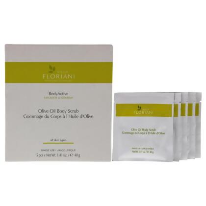 Villa Floriani I0108472 5 x 1.41 oz BodyActive Body Scrub for Womens, Olive Oil